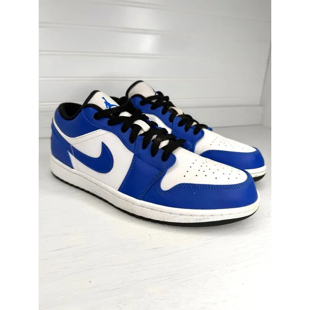 Nike Air Jordan 1 Low Game Royal 553558-124 Men’s Size 10 Blue White 2020